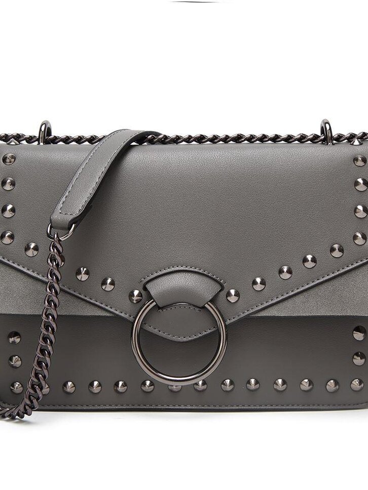 Výjimečný dárek od Dedoles Šedá vybíjená kabelka Charlie